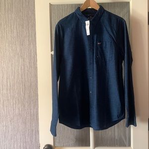 🚹 Hollister Men’s EPIC FLEX Stretch button-down in size M  NWT